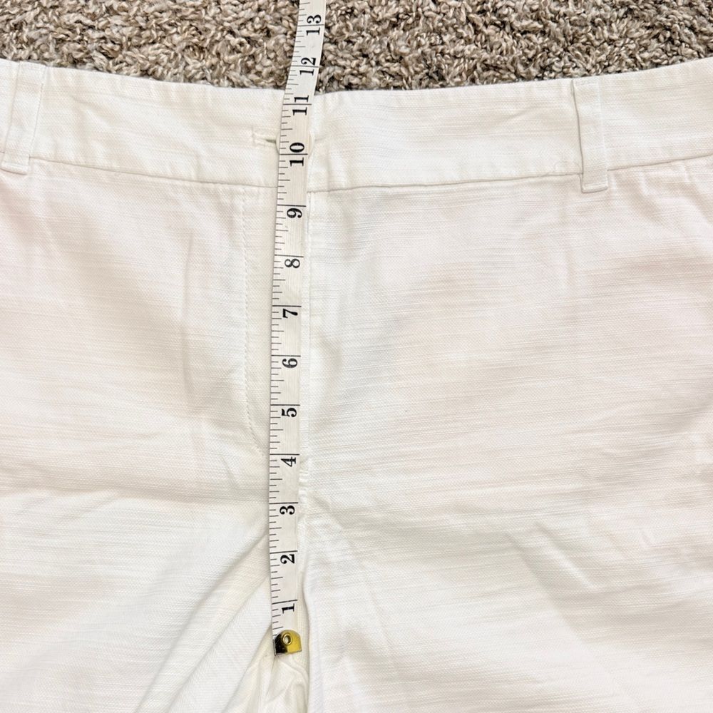 Loft White Cotton Shorts - Picture 3 of 6